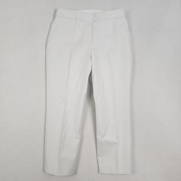 SPANX Pants - SPANX On-The-Go Ankle Slim Straight Pants Womens Large White High Rise Casual
